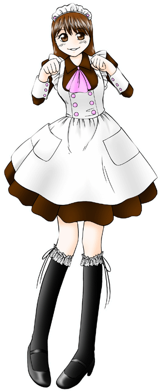 ＠ほぉ～むcafeの制服のイラスト