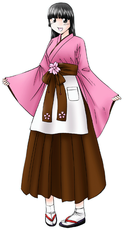 ＠ほぉ～む茶房の制服のイラスト