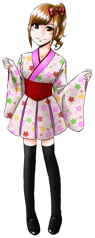 ＠ほぉ～むcafeの制服のイラスト