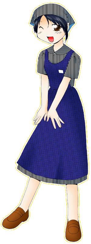 赤福の制服のイラスト