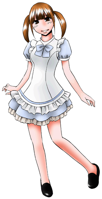 AKIBAドラッグ＆カフェの制服のイラスト