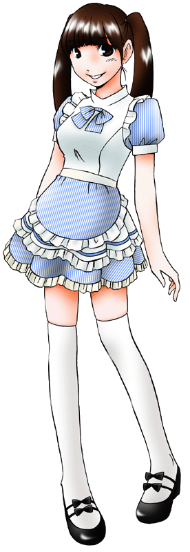 AKIBAドラッグ＆カフェの制服のイラスト