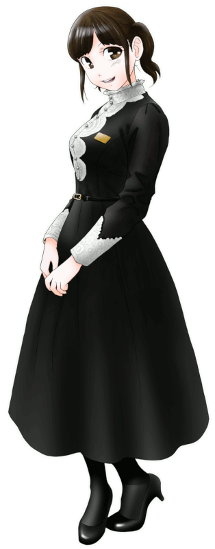 秋葉原和堂(あきはばらなごみどう)の制服のイラスト