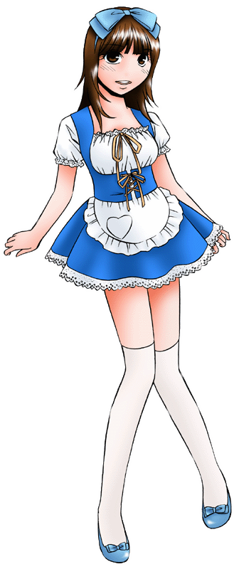 アリスの隠れ家の制服のイラスト