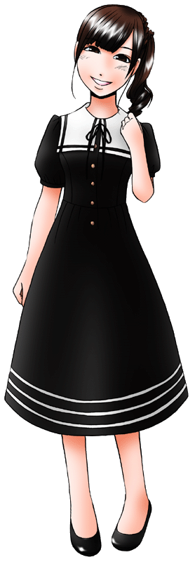 純喫茶アメリカンの制服のイラスト