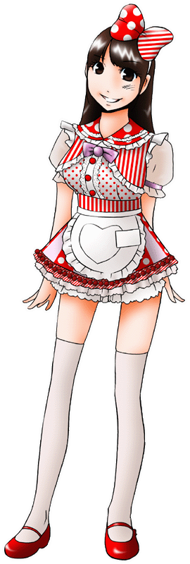 アイドルカフェ＆バーampの制服のイラスト