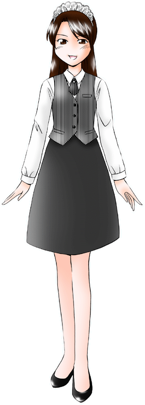 サロン・ド・テ アンジェリーナANGELINAの制服のイラスト
