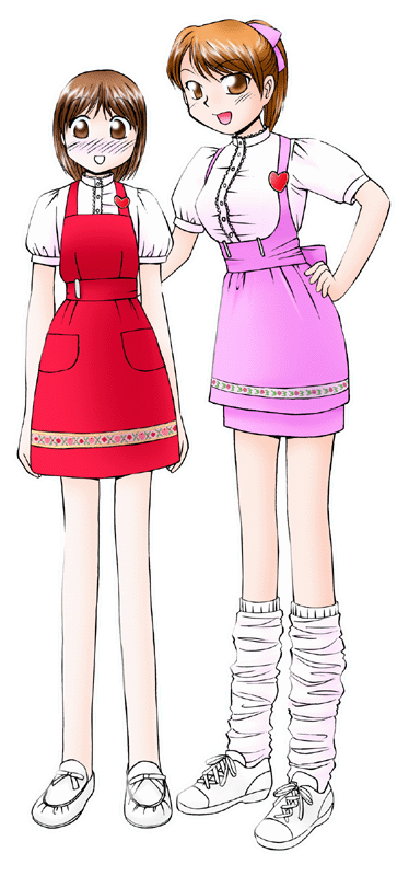 アンナミラーズの制服のイラスト
