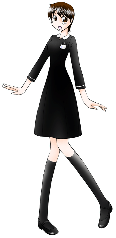 Cafe Aromaの制服のイラスト