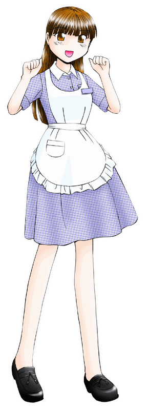 洋食 浅草軒の制服のイラスト