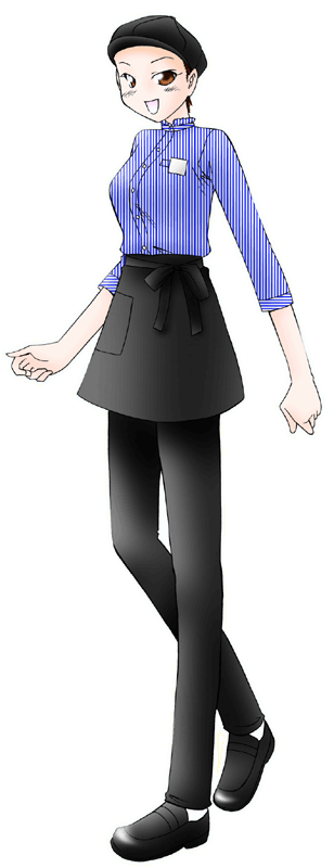 ア・ヴァンセの制服のイラスト