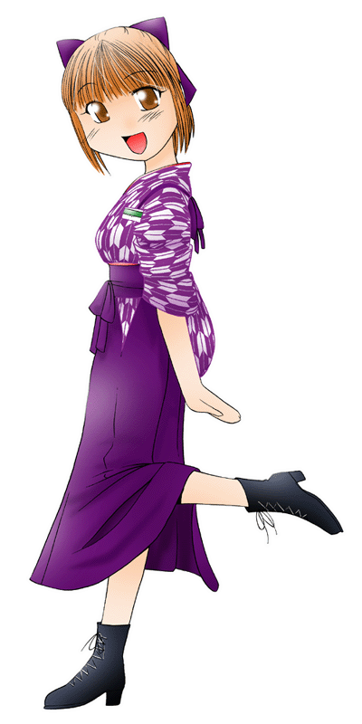馬車道の制服のイラスト
