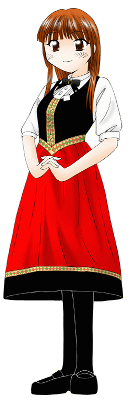 アサヒビアケラーの制服のイラスト