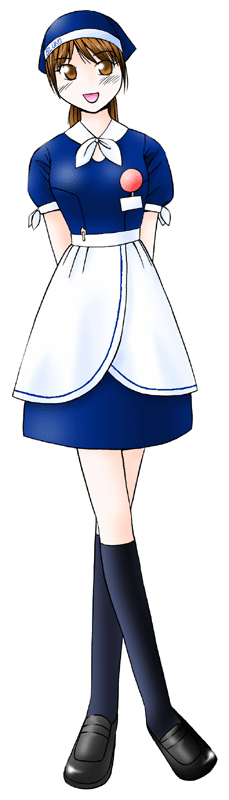 カレーレストラン ブルーノの制服のイラスト