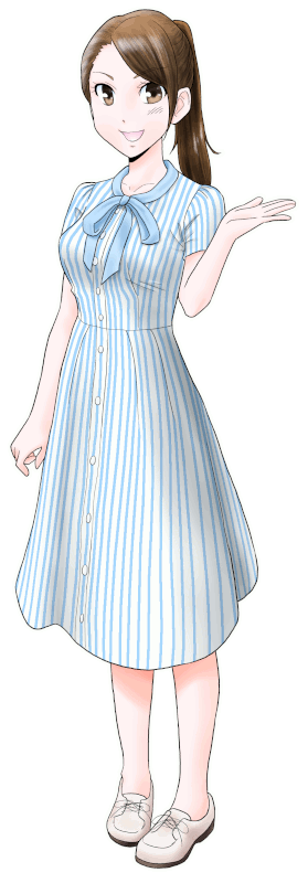 CAFE CREPE CLUBの制服のイラスト