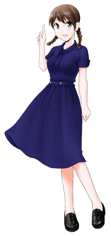 CAFE CREPE CLUBの制服のイラスト