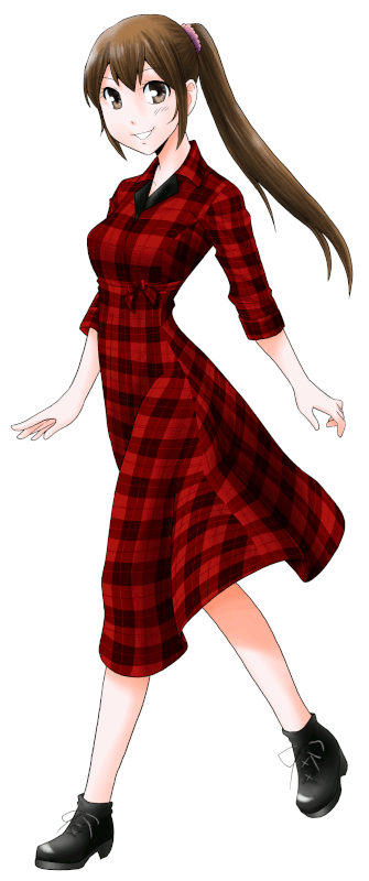 CAFE CREPE CLUBの制服のイラスト