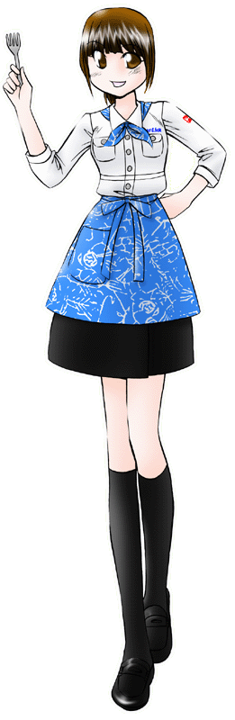 CAFE DOR（カフェ ドール）の制服のイラスト