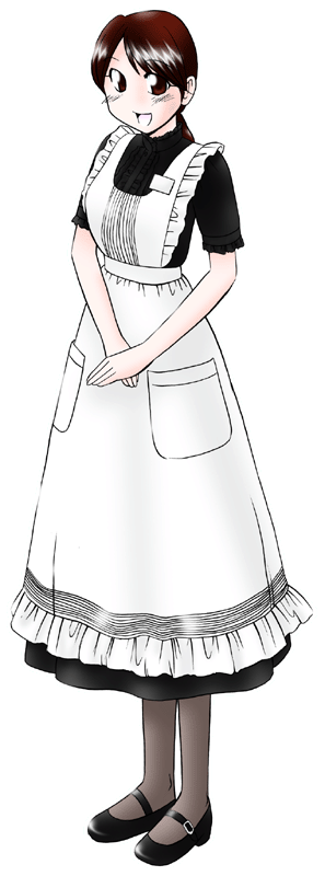 カフェグレの制服のイラスト