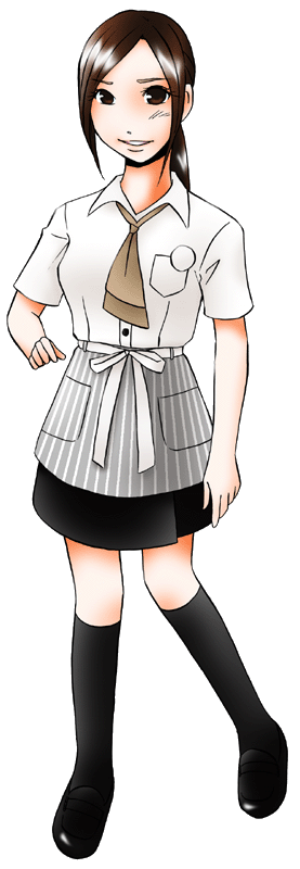 珈琲喫茶 二木の制服のイラスト