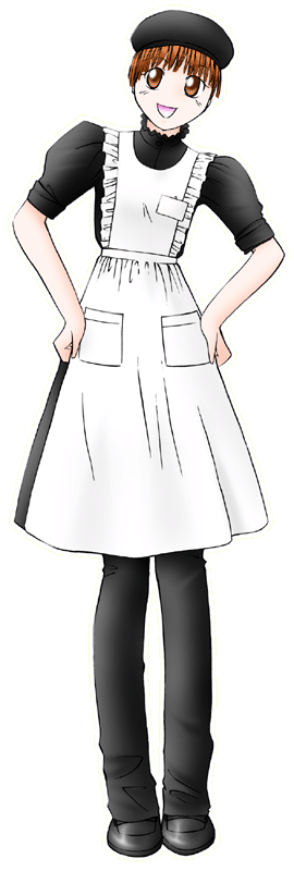 ケーキラボの制服のイラスト
