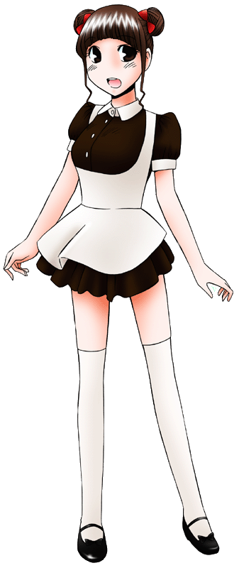 キャンディフルーツカフェの制服のイラスト