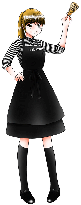 茶茂（ちゃも）の制服のイラスト