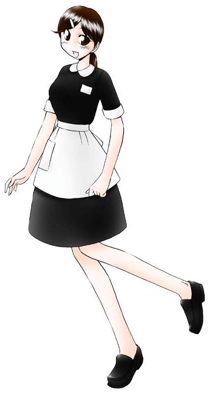 東京竹葉亭の制服のイラスト
