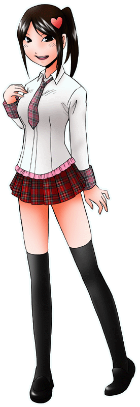 知多娘。CAFEの制服のイラスト