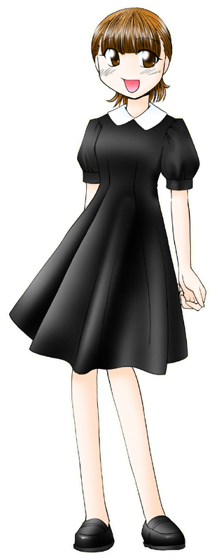 コロンバンの制服のイラスト