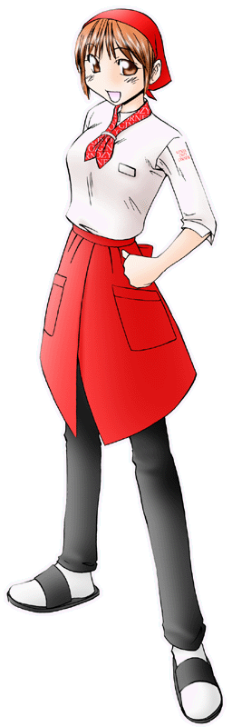 銀座コージーコーナーの制服のイラスト