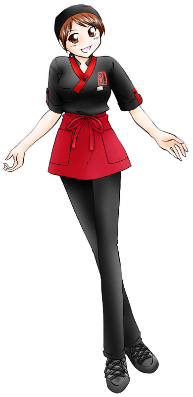らぁめん大景の制服のイラスト