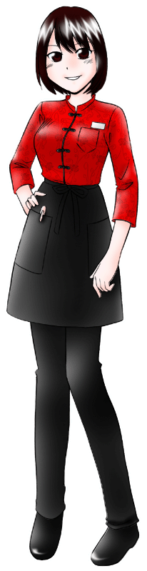 らぁめん大景の制服のイラスト