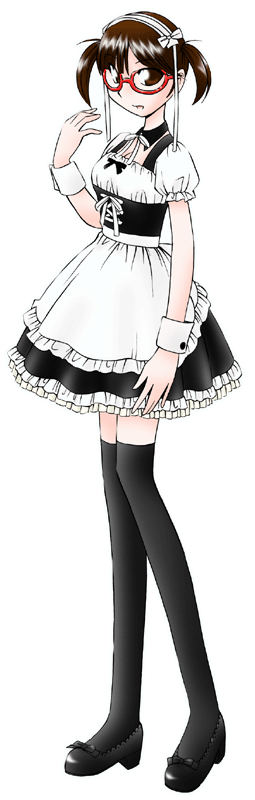 デニムダイナーカフェの制服のイラスト