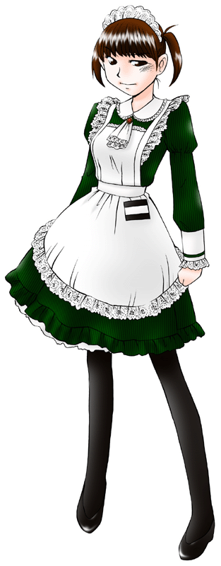 幽霊メイド喫茶EINE･BURG（アイネブルグ）の制服のイラスト