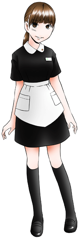 ファミリー食堂の制服のイラスト