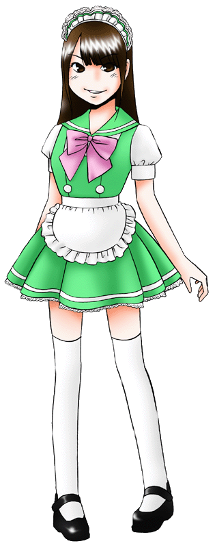 メイド喫茶学院Fillesフィーユ第２校舎の制服のイラスト