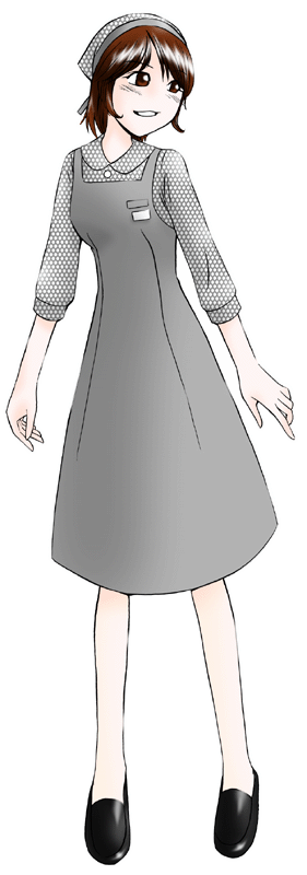 銀のぶどうの制服のイラスト