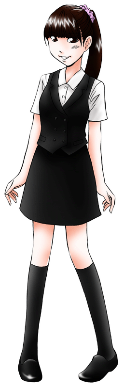 グリル四日市の制服のイラスト