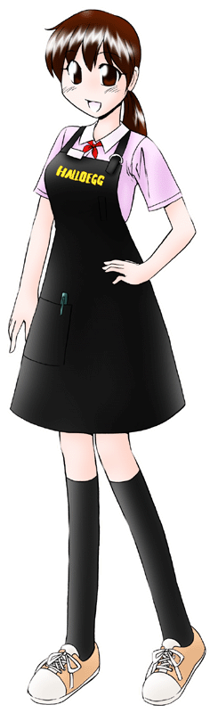 ハローエッグの制服のイラスト