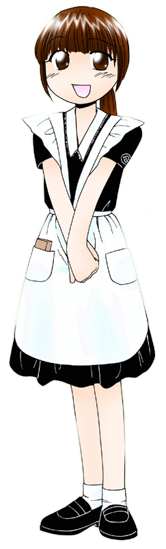 カフェテラスいちょうの制服のイラスト