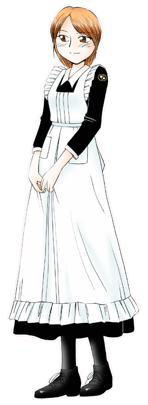 カフェテラスいちょうの制服のイラスト