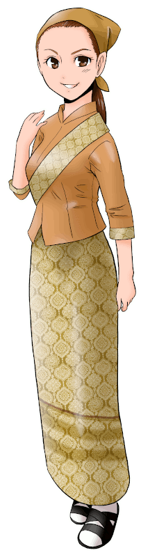JASMINE THAI（ジャスミンタイ）の制服のイラスト