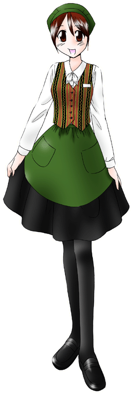 ユーハイムの制服のイラスト