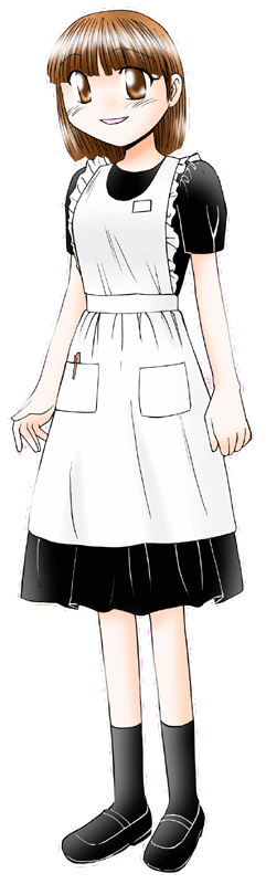 籠目屋の制服のイラスト