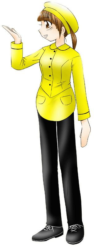 柿安の制服のイラスト