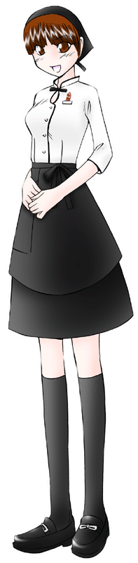 叶　匠壽庵(かのうしょうじゅあん)の制服のイラスト