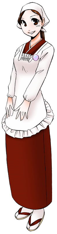 カワイイ味噌汁屋さんの制服のイラスト