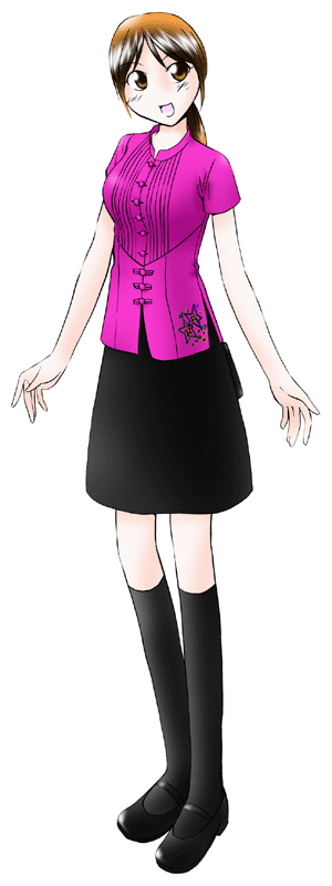 CHINESE DINING 菊華の制服のイラスト