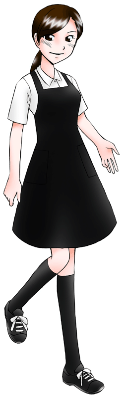 キッチン・トーキョーの制服のイラスト
